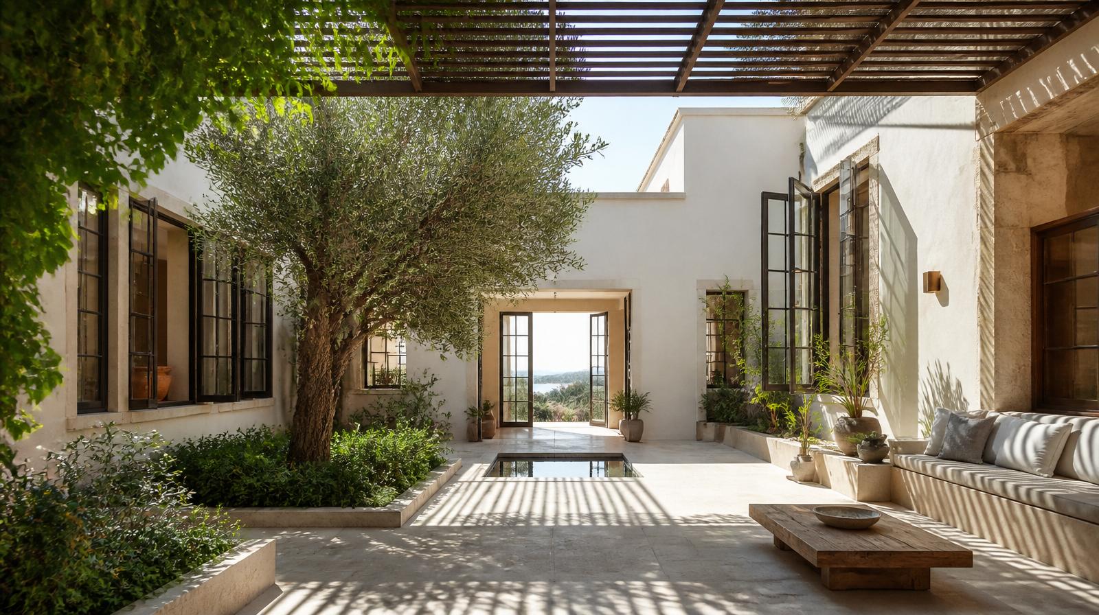 Passive Cooling for Cyprus Homes: Courtyards, Shading, and Cross-Ventilation