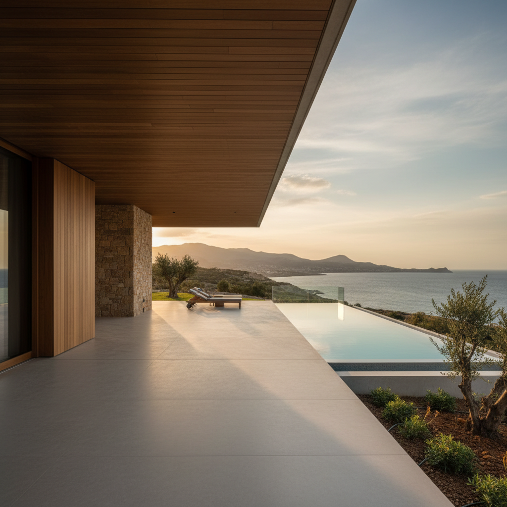 Timeless Comfort: Integrating Shading, Ventilation, and Stone in Cyprus Villa Design