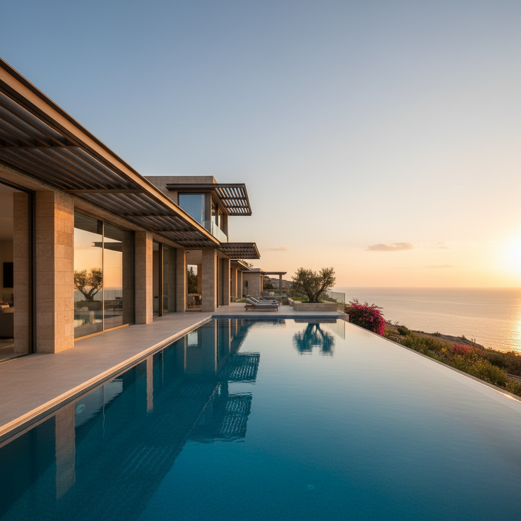 Timeless Design: Shading, Cross-Breeze, and Stone in Modern Cyprus Villas